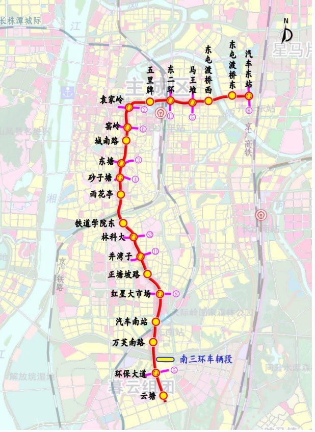 长沙地铁7号线线路图（附其他线路规划图）