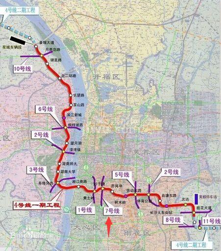 长沙地铁7号线通车时间、线路规划和站点介绍