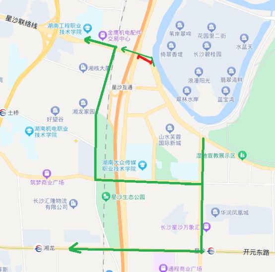 2024长沙县星沙联络线腾辉路路段交通限制措施