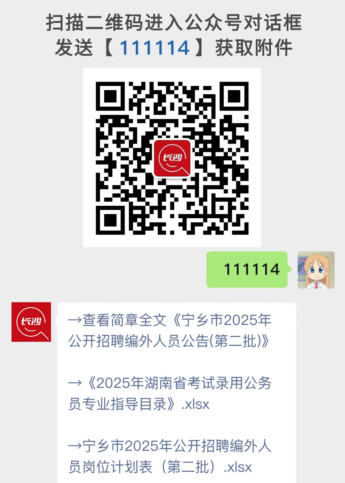 宁乡市2025年公开招聘编外人员公告(第二批)